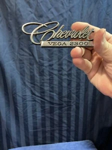 1971–1972 Chevy Vega 2300 Deck Lid Emblem 9870383 Original Emblem Badge    B4 - Picture 1 of 7