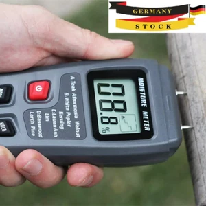 Feuchtigkeitsmesser Messgerät Holz Mauer Wand Bau Feuchte Messer Messen LCD - Bild 1 von 18