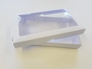 Cajas blancas para tarjetas de felicitación DL, con tapa de apertura, regalo, envío gratuito. Elige la cantidad - Imagen 1 de 1