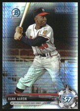 2017 Bowman Chrome National Convention Refractors #BNRHA Hank Aaron - NM-MT