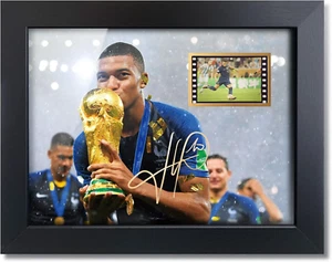 Sufenvera Soccer Fans Photo Gifts - Print Signed Kylian Mbappe Framed Poster,Kyl - Picture 1 of 11