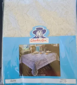 Vintage Quaker Lace Tablecloth new in package Beige 54” x 70 Oblong "LORI" - Picture 1 of 9