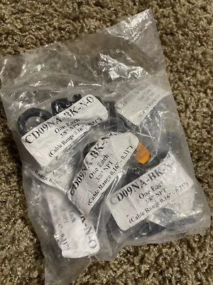NEW 10-PCS HUMMEL CD09NA-BK-N-O Black Nylon Strain Relief Fitting NPT 3/8" - Image 1 of 3