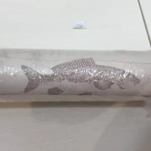 Vintage Wallpaper New Old Stock Fish Pattern "Catch of the Day" - Picture 1 of 10