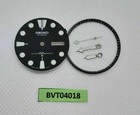 NEW WHITE INDEX SEIKO BLACK DIAL HANDS MINUTE TRACK SET 6309 7040 WATCH BVT04018