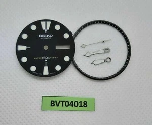 NUEVO RELOJ BLANCO ÍNDICE SEIKO ESFERA NEGRA MANOS MINUTO JUEGO 6309 7040 BVT04018 - Imagen 1 de 2
