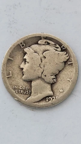 1921-P United States Mercury Head Dime Cover