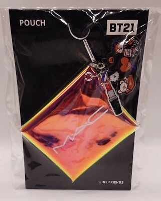 MAC Cosmetics BT21 Pouch & Keychain NEW *US SELLER* - Image 1 of 2
