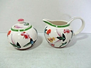 PAUL CARDEW Kolibris Milchkännchen & Zucker Set datiert 2007 Made in China - Bild 1 von 12