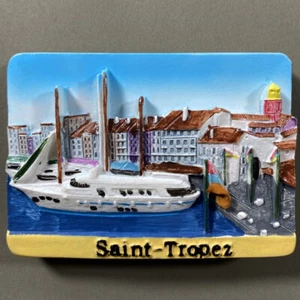 Saint-Tropez Frankreich Tourist Reise Souvenir 3D Harz Kühlschrank Kühlschrank Magnet - Bild 1 von 4