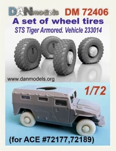 DANmodels DM 72406 set of wheel tires STS Tiger Armored vechicle 233014 1/72 - Picture 1 of 1