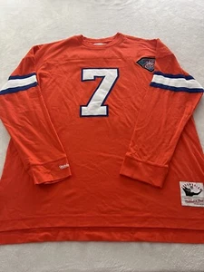 Denver Broncos John Elway #7 Mitchell & Ness NFL Throwback Long Sleeve Shirt 3XL - Picture 1 of 6