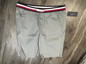 Tommy Hilfiger Boys Knit Waistband Pull On Shorts, Monument (Gray) Size XL (20) - Picture 1 of 10