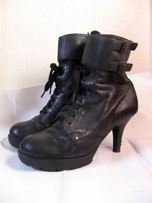 Bottes en cuir « Ash» T : 40 - Photo 1/4