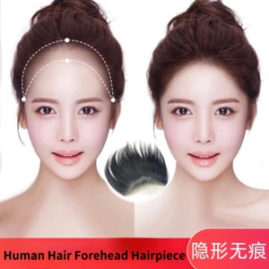 25cm 8inch Human Hair Forehead Hairpiece for Women Hair Replacement System - Picture 1 of 10