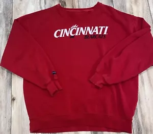 Cincinnati Bearcats Calcio Uomo Taglia Large Pullover Girocollo Rosso - Foto 1 di 14