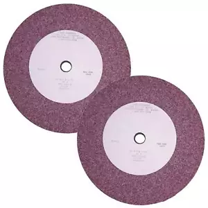 2PK RBG 1208 Lawn Mower Blade Grinding Wheel 567911 36 Grit 8" Sharpening Stone - Picture 1 of 2