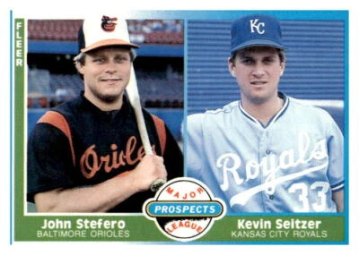 1987 Fleer #652 John Stefero / Kevin Seitzer - Image 1 of 2