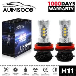 Kit de conversión de luz antiniebla LED H11 súper brillante bombillas de alta potencia 6000K blanco xenón - Imagen 1 de 12