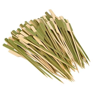 6 inch(200 Pack) Bamboo Wooden Paddle Picks Skewers for Cocktail,Appetizers,F... - Picture 1 of 7