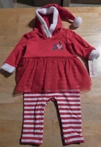 Cat & Jack Infant Girl's Xmas Outfit 3-6 Months - Picture 1 of 2