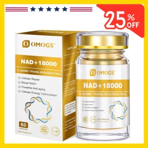 NAD+ Supplement for Anti Aging, Energy, Focus Booster Nicotinamide Riboside US - Picture 1 of 24