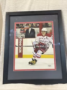 BEAUTIFUL Alex Ovechkin AUTO'D Framed & Matted 8x10 Washington Capitals, PSA! - Picture 1 of 5