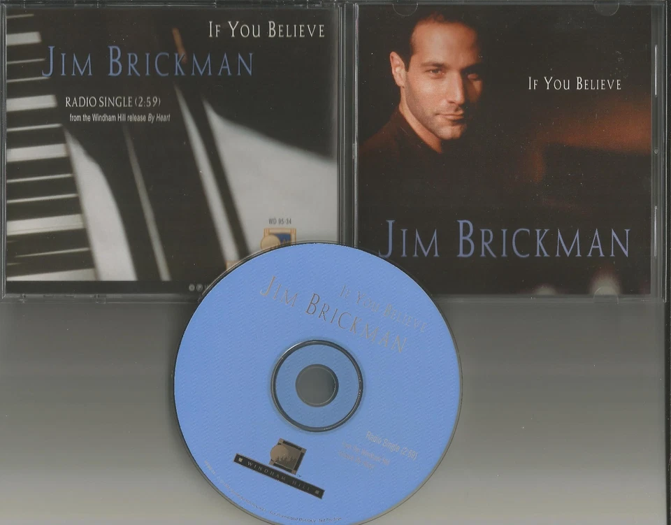 JIM BRICKMAN If you Believe RARE RADIO SINGLE PROMO DJ CD single 1995 USA MINT Foto 1 de 1