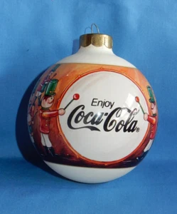 Coca-Cola 12 Days of Christmas Twelve Drummers Drumming Glass Ball Ornament - Picture 1 of 6