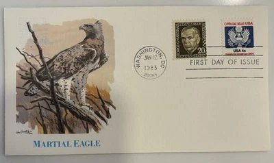 “Martial Eagle” 1983 United States Stamp First Day Of Issue Cover - Image 1 of 2