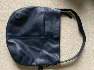 Radley Large Navy Leather Bag - Picture 1 of 4