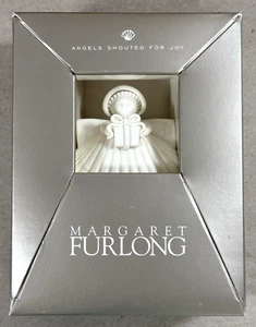 2008 Margaret Furlong Delicate Sea Shell Angel "Gift" Ornament 4" w/ Stand - Picture 1 of 10