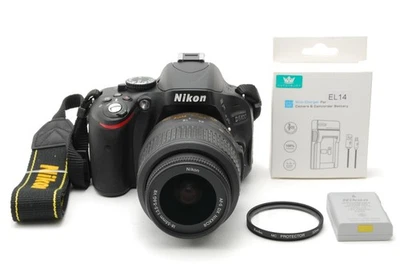SC:387 [TOP MINT] Nikon D5100 Digital SLR Camera 18-55mm VR Black From JAPAN - Image 1 of 4