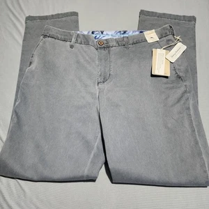 Tommy Bahama Pantalone Uomo Boracay Flat Front 1086 Grigio Nebbia Taglia 36x34 T115496 Nuovo - Foto 1 di 13