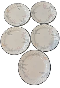 Juego de 5 platos de ensalada Corelle Pink Trio de 7 1/4" de diámetro HERMOSO - Imagen 1 de 6