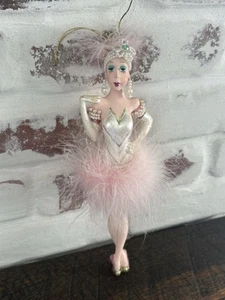 2003 VANTASTIKS Vegas Flapper Showgirl Embellished Ornament Kurt Adler/Van Craig - Picture 1 of 21