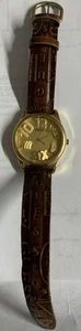 1994 Guess 3D Numbers Gold Tone Vintage Men’s Watch New Battery Rare Strap Needs - Picture 1 of 7