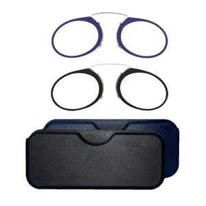 Paquete de 2 gafas de lectura delgadas Waloo de bolsillo con estuches de almacenamiento - Imagen 1 de 33