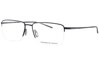 Óculos masculino Porsche Design P8751-A titânio preto semi aro 56mm - Imagem 1 de 4