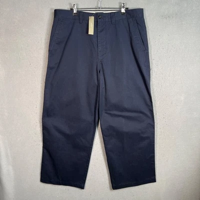 J. Crew Mens Size 34 Navy Blue Giant Fit Chino Pants Cotton Casual Trousers NEW! - Image 1 of 4
