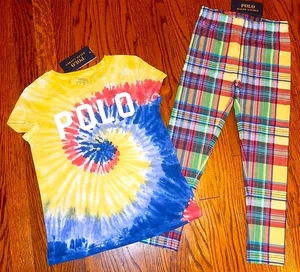 POLO RALPH LAUREN AUTHENTIC TODDLERS GIRLS BRAND NEW ORIGINAL 2Pc SET Sz 6, NWT - Picture 1 of 5