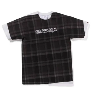 A BATHING APE x COMME des GARCONS collaboration short-sleeved T-shirt 2XL New - Picture 1 of 3