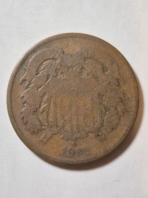1868 US 2 Cent Coin Type - Image 1 of 2