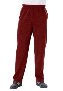 KingSize Men's Big & Tall Fleece Open-Bottom Sweatpants - Picture 1 of 62