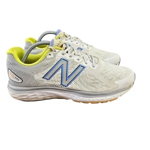 Scarpe da donna New Balance modello 680 V7 taglia 10 US bianco/blu sneakers da corsa - Foto 1 di 14