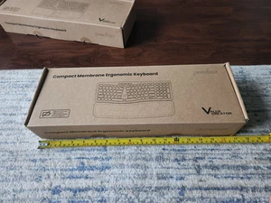 PERIBOARD-536B US Wired Ergonomic Compact USB Keyboard - Picture 1 of 9