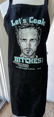 Delantal Breaking Bad Aaron Paul Let’s Cook Candy Lady Albuquerque casi nuevo negro sin usar Foto 1 de 4