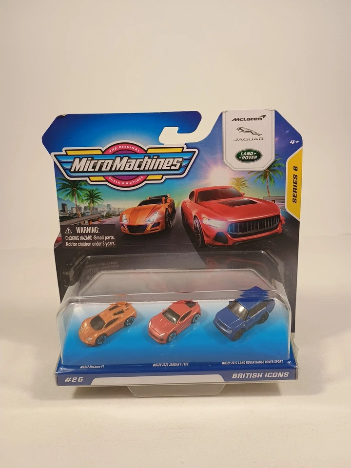 NEW 2021 MICRO MACHINES Series 6 BRITISH ICONS MCLAREN F1 JAGUAR RANGE ROVER HTF - Image 1 of 4