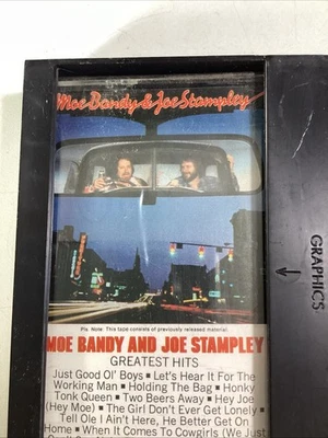 Moe Bandy Joe Stampley Hits 1982 Cassette Tape New Retail Case VHTF Branson - Image 1 of 4