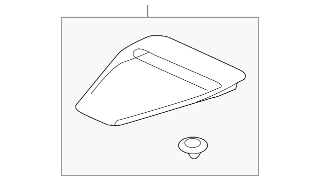 Genuine Mitsubishi Air Inlet Panel 5903A004HC - Image 1 of 2